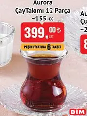 PAŞABAHÇE AURORA ÇAY TAKIMI 12 PARÇA 155 CC PAŞABAHÇE AURORA ÇAY TAKIMI 12 PARÇA 155 CC